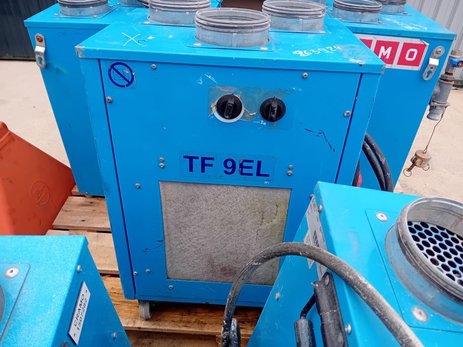 Aeroterme cu agent termic si robineți cu reglaj colonă