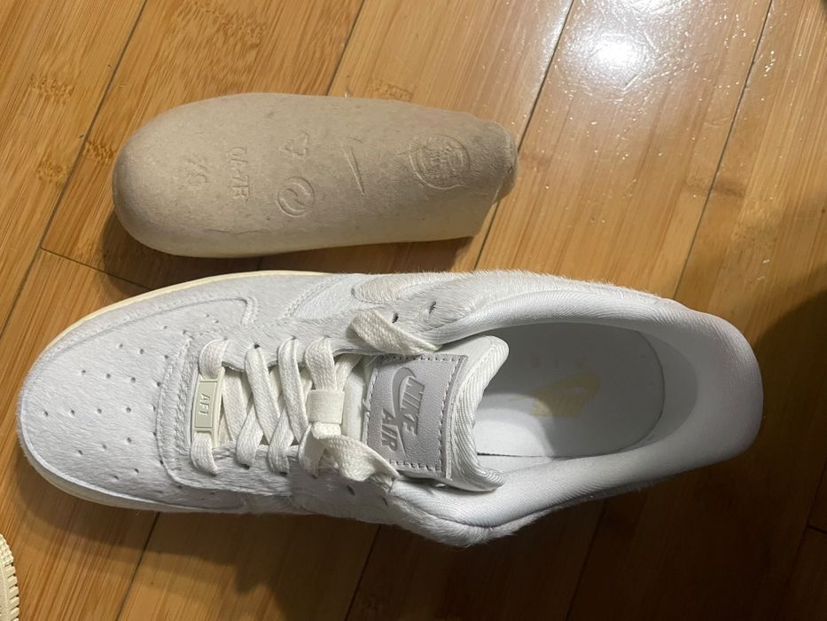 Adidasi Nike Air Force 1 Alb-Beige