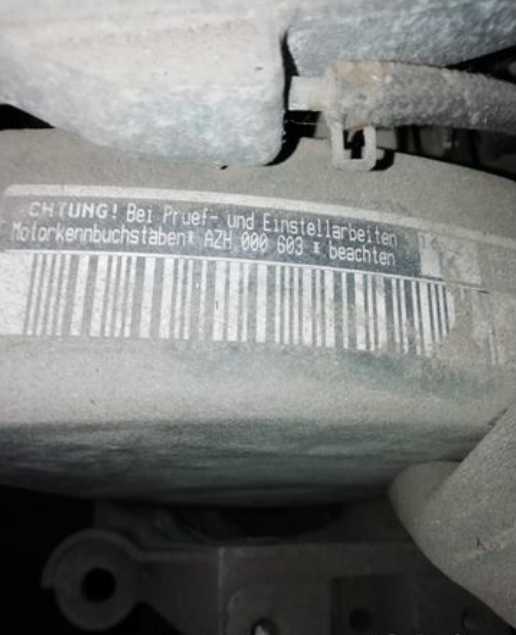 Двигатель Volkswagen AZH 000603