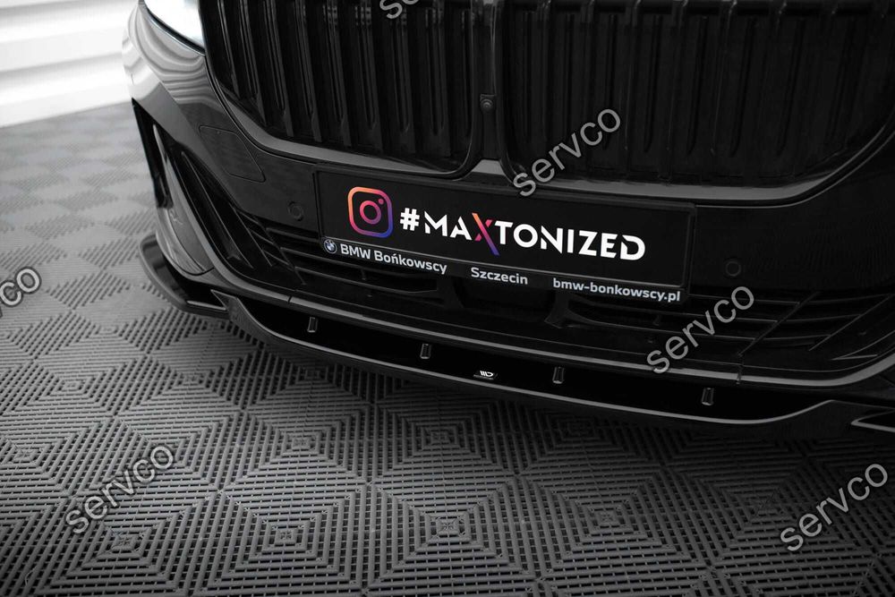 Prelungire lip bara fata Bmw Seria 7 G11 G12 Facelift 2019-2022 v6 Maxton
