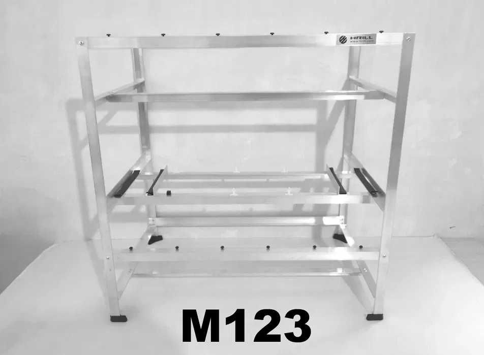 Стойка за AI компютър майнинг алуминиева рамка кейс шаси риг кутия