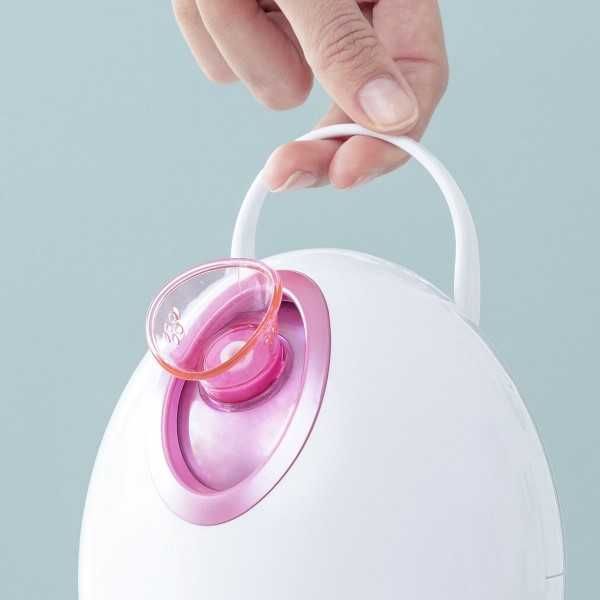 Aparat de sauna faciala pentru curatarea tenului 90ml 300W alb/roz