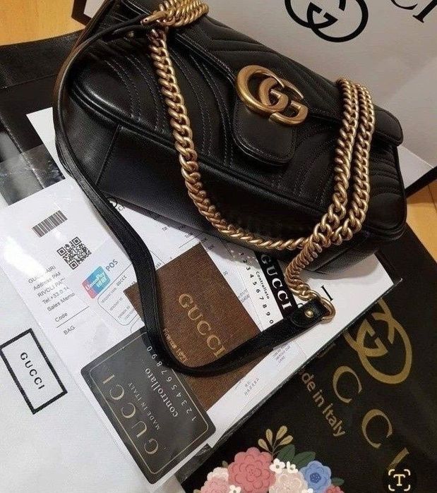 Geanta piele naturala 100%,model Marmont,cutie,certificat,card,saculet,etichetă
