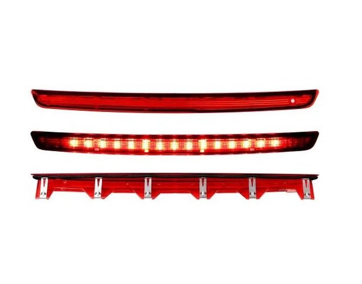Lampa frana, stop suplimentar Skoda Kamiq, 06.2019-; Kodiaq, 10.2016-06.2021; Rapid (NH), 10.2012- Spaceback; Scala, 04.2019-, Centru, LED; rosu; cu diuza spalator