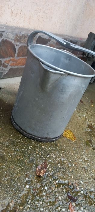 Găleată recipient masurat lapte carat transport lapte diverse veche