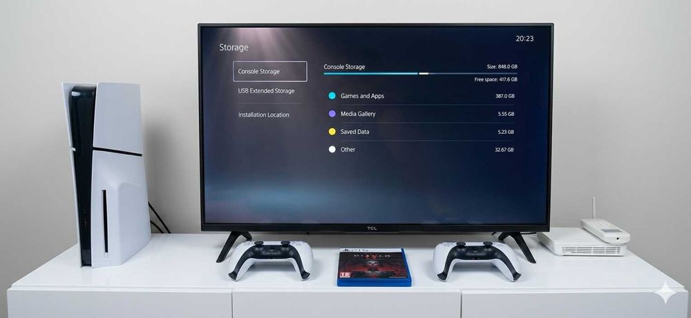 Vand PS5 Slim 1TB SSD, D-Chassis +2 Controlere+ Diablo IV (negociabil)