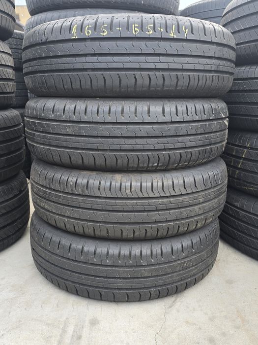 8 Броя Гуми 165/65/14 Continental 7mm КАТО НОВИ