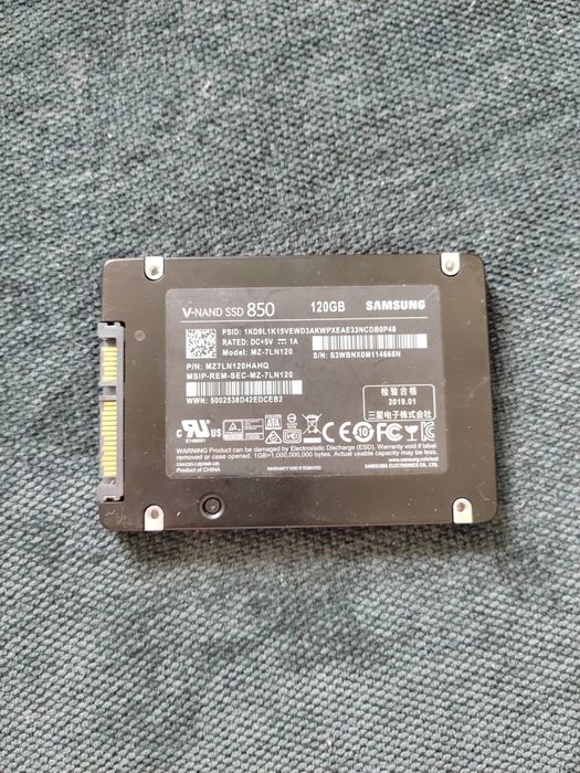 Samsung 850 SSD 120 ГБ б/у
