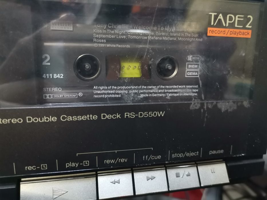 Deck caseta technics rs d550w