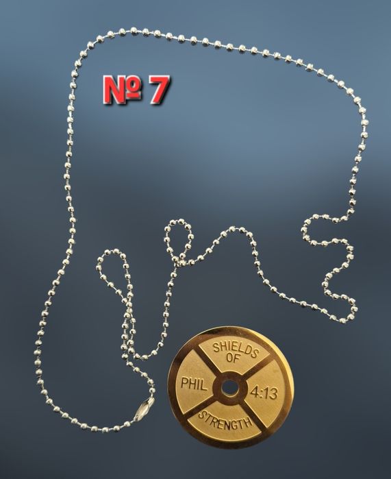 Фитнес/Спортно колие от медицинска  сплав с дъмбели , гири и дискове