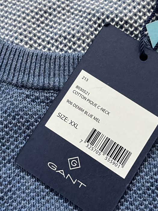 GANT : Cotton Pique C-Neck  НОВ 2ХЛ / Оригинал