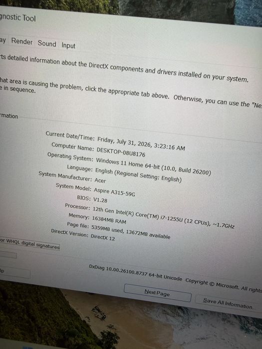 Acer Aspire 3 A315-59 i7-1255U 16GB RAM 512GB SSD Full HD IPS
