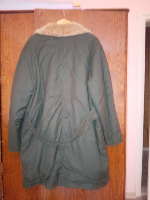 Шуба Nr. 1 -2-3 от импрегниран шлиферен плат с кожена подплата .