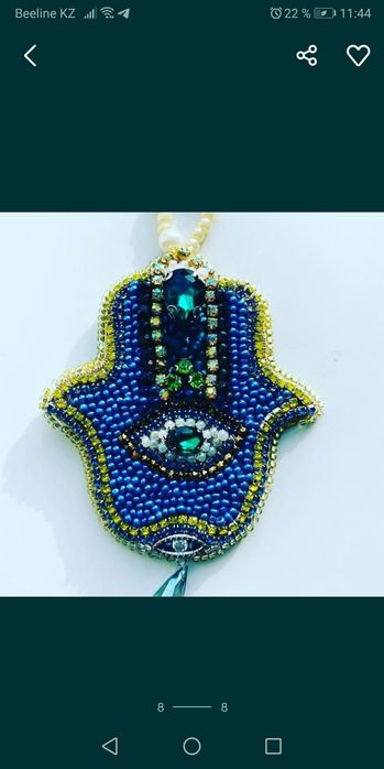 Брошь из бисера, ручная работа