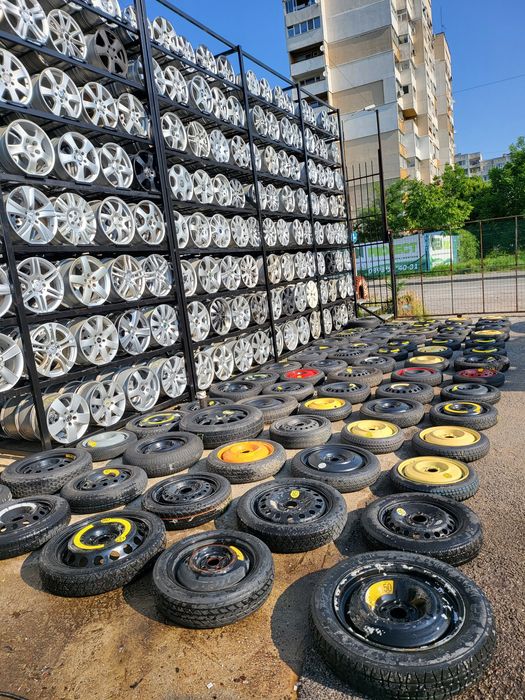 резервни,бандажни гуми , патерици ,13,14,15,16,17,18 цола