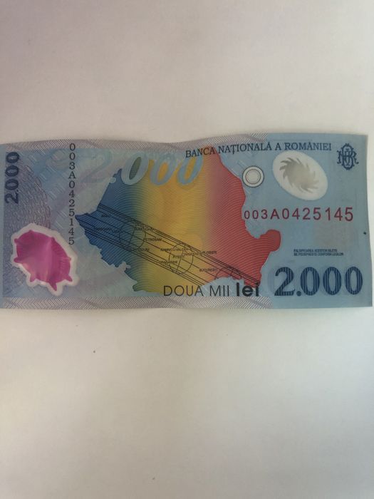 BANCNOTĂ 2000 lei cu  eclipsa