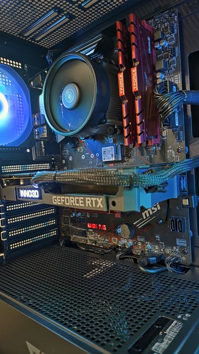 Геймърски компютър Ryzen 5 5500, RTX 3060TI, 16 RAM
