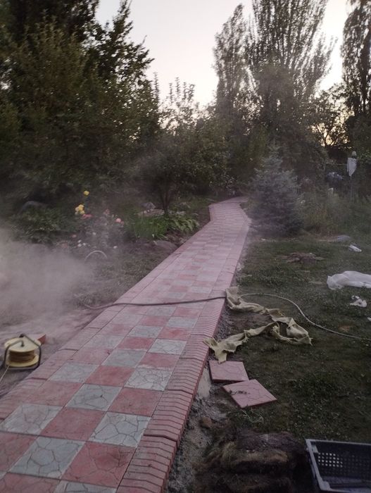 Брусчатка укладка и тротуарная плитка