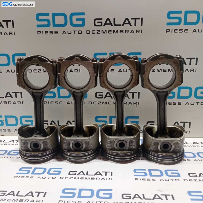 Set Piston Pistoane cu Biela Biele Renault Scenic 1 1.6 B 1997 - 2003 [X1122] [X1123]