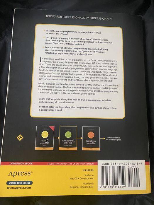 книги за програмиране за Iphone и Mac