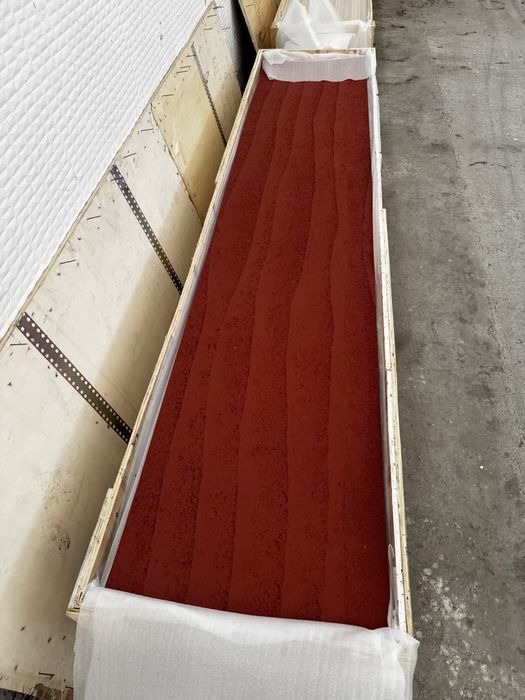 Panou decorativ piatra flexibila ( flexibe stone ) 3000x600mm culoare rosso terracota disponibil stoc