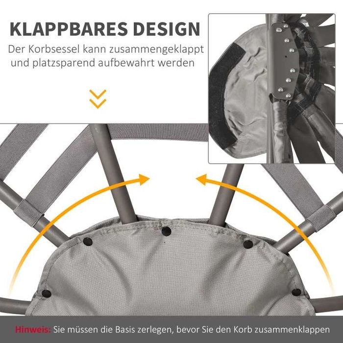 Градински стол Outsunny Papasan, 2 плетени стола с възглавница