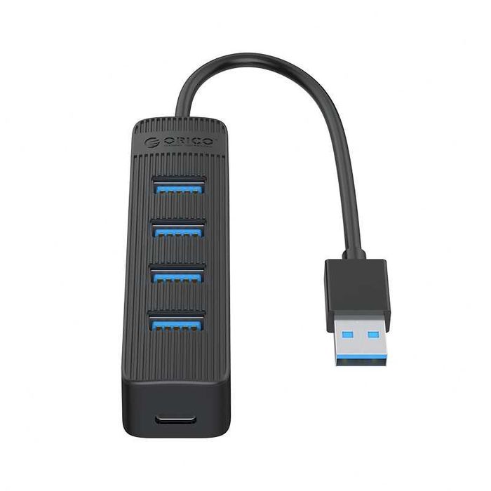 Hub USB cu 4 porturi USB 3.0 pentru PC laptop, port USB-C, 15cm