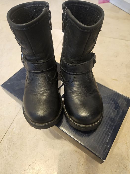 Ghete piele naturala, marimea 25, fata si baiat