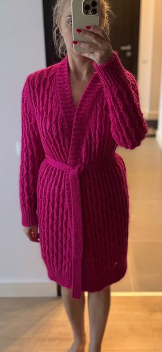 Cardigan împletit cu Rochie - Compleu