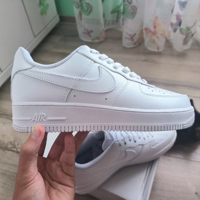 Nike Air Force 1 AF1 albi / triple white 40-43. Livrare cu verificare