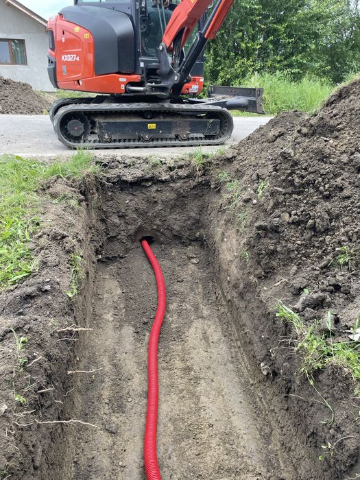 Servicii inchiriere miniexcavator sapaturi sant fundatii fose beci apa