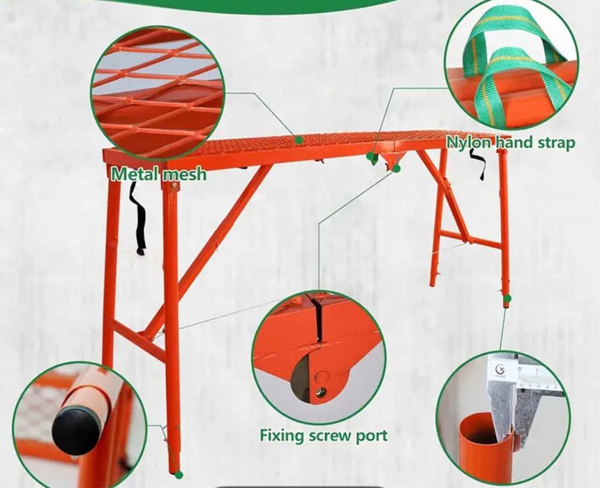 Сгъваема работна платформа / мини скеле – метална конструкция