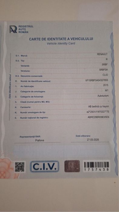 Renault Clio - 2015 - 1.5 dCi - EURO 6- 120.340KM