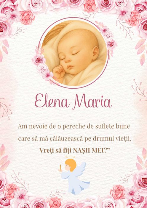 Invitatii digitale/ digitale video botez, aniversare, nunta, party