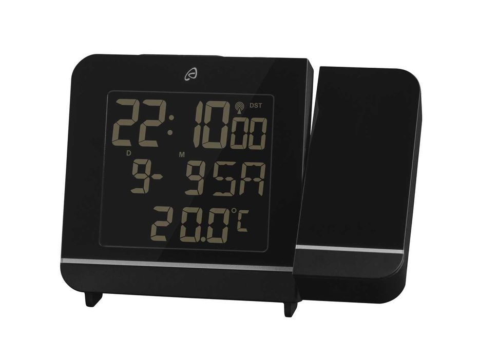 Ceas deşteptător, controlat radio, cu proiector, proiectie LASER, nou