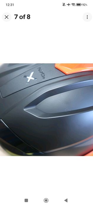 Каска Nolan N70-2 X ECE 22.06 Stunner N-Com Flat Black/Orange - M