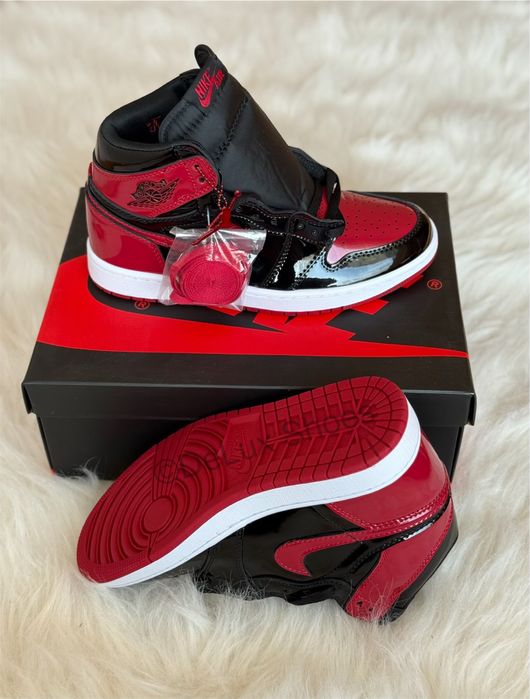 Air Jordan 1 Retro High Patent Bred Full Box Verificare Colet 35,5-45