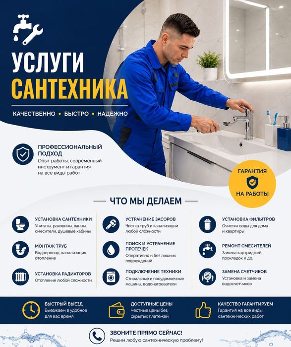 Услуги сантехника