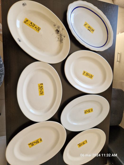 Platouri mari portelan,sticla,farfurii