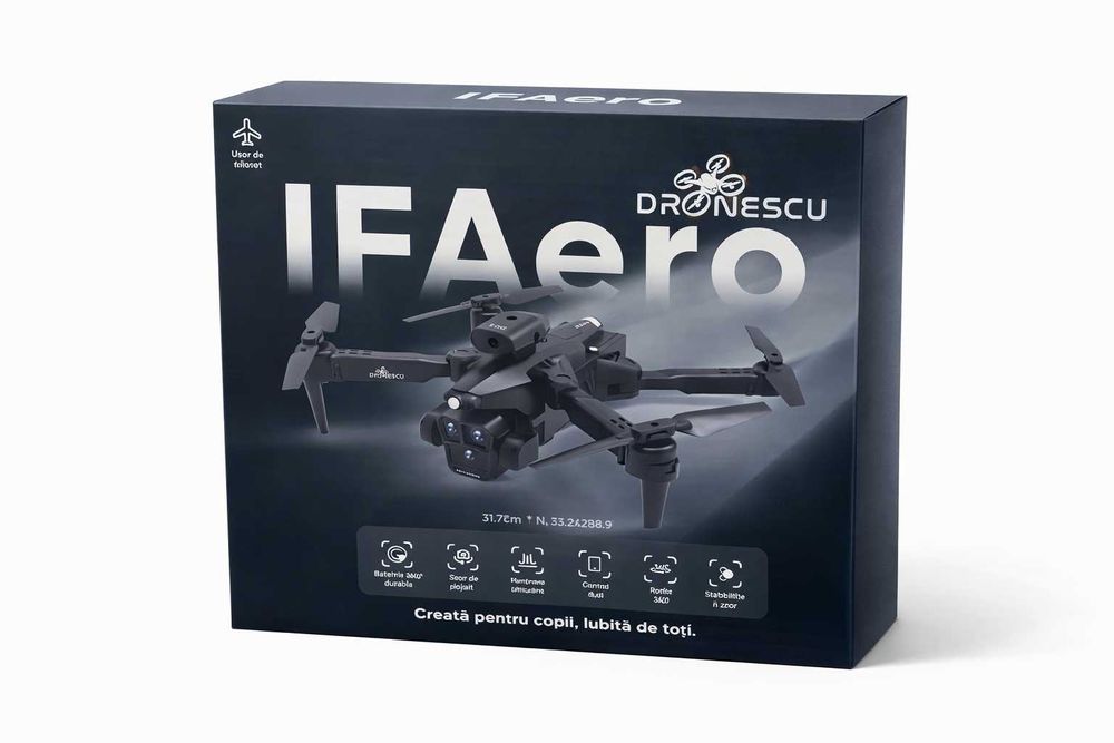 Dronă DRONESCÚ IFAero cu cameră HD – ideală pentru copii și începători