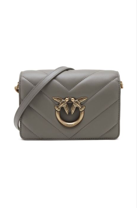 Чанта Pinko Love Click mini grey