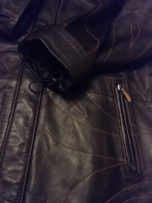 Haina de dama din piele naturala