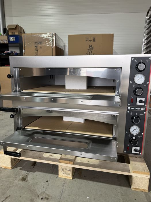 Cuptor pizza Pizzagroup Italia 4 + 4  cu suport, NOU, garantie