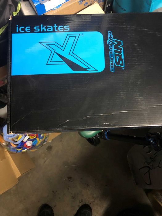 Продавам детски кънки за лед Nils Extreme, Сини/Жълти, S (31-34)