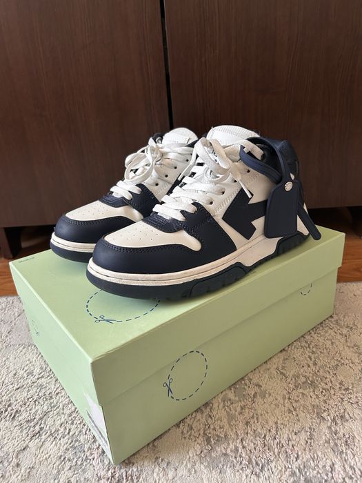 off white out of office navy blue