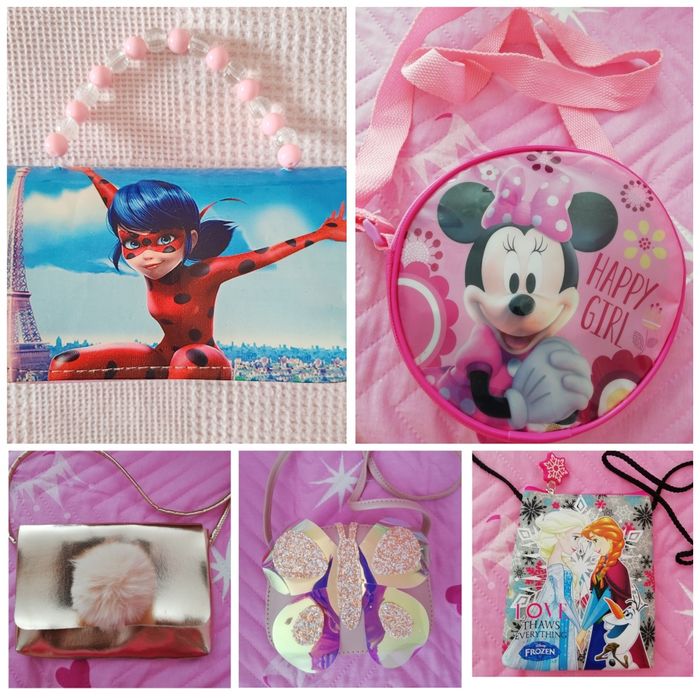 Детски чанти Калинката, Мини Маус, Анна и Елза и др.