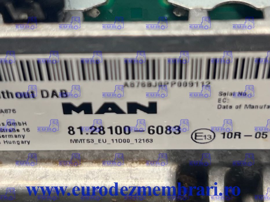 element bord multimedia man tgx 81.28100.6083