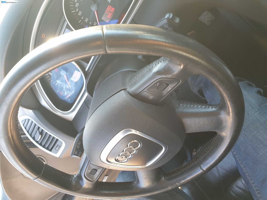 Volan Piele 4 Spite cu Comenzi FARA Airbag Audi Q7 2007 - 2015 [K1711]