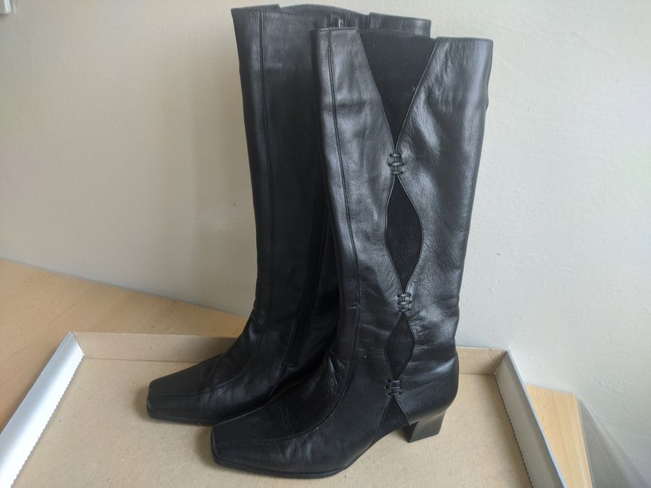 Cizme negre din piele naturala masura 36