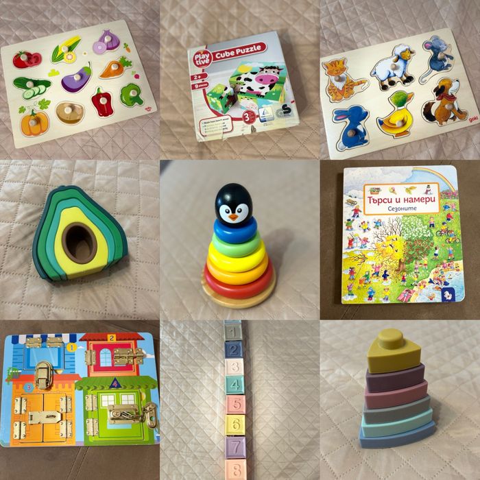 Лот от играчки  и книжки little dutch Toky toy Goki